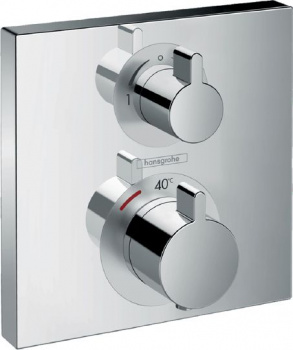 Смеситель с термостатом для ванны Hansgrohe Ecostat Square 15714000 купить по всей России