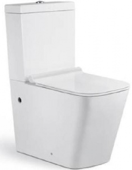 Унитаз-компакт CeramaLux 2171 безободковый, Soft Close 33.5x60.5x81см в интернет магазине сантехники Акванота в Москве Тел.: +7 (968) 040-40-82