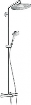 Душевая стойка Hansgrohe Croma Select 280 Air 1jet Showerpipe с термостатом, Душевые панели, Душевые системы, Стойки, Гарнитуры, лейки, тропический душ в Москве Тел.: +7 (968) 040-40-82