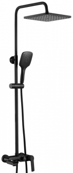 Душевая система ESKO Singapore black ST300BL со смесителем, Душевые панели, Душевые системы, Стойки, Гарнитуры, лейки, тропический душ в Москве Тел.: +7 (968) 040-40-82