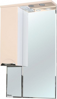 Зеркало-шкаф Bellezza Альфа 55 L бежевый