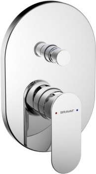 Смеситель для ванны Bravat Gina PB865104CP-2-ENG купить по всей России