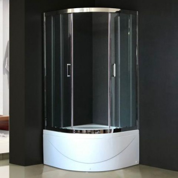 Душевой уголок Royal Bath RB 100BK-T-CH с поддоном интернет магазина сантехники Акванота