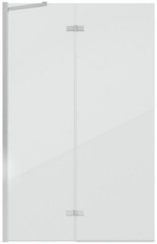 Шторка на ванну Bravat Alfa BG100.5212A 100x150 см, стекло прозрачное, профиль хром