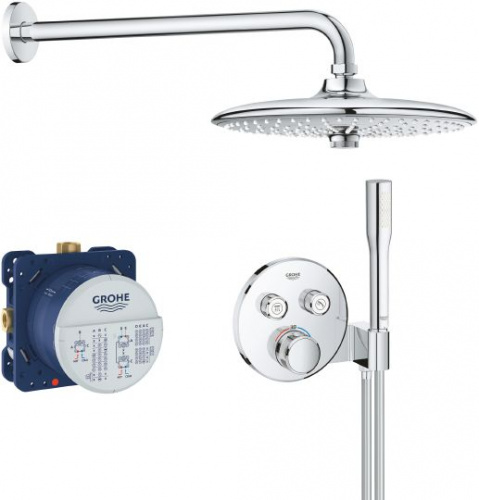 Душевой комплект Grohe Grohtherm SmartControl 34744000, Душевые панели, Душевые системы, Душевые стойки, Гарнитуры, лейки, тропический душ в Москве Тел.: +7 (968) 040-40-82