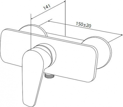 Смеситель для душа Am.Pm Inspire F5020000 купить по всей России