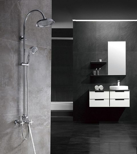 Душевая стойка Lemark Duetto LM5762C, Душевые панели, Душевые системы, Стойки, Гарнитуры, лейки, тропический душ в Москве Тел.: +7 (968) 040-40-82