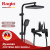 Душевая система Raglo R02 R02.24.06 Черный, Душевые панели, Душевые системы, Стойки, Гарнитуры, лейки, тропический душ в Москве Тел.: +7 (968) 040-40-82