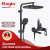 Душевая система Raglo R51 R51.24.06 Черный, Душевые панели, Душевые системы, Стойки, Гарнитуры, лейки, тропический душ в Москве Тел.: +7 (968) 040-40-82