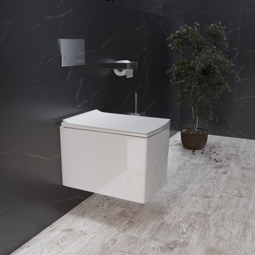 Унитаз подвесной Grossman GR-4460S 51x35x36 безободковый в интернет магазине сантехники Акванота в Москве Тел.: +7 (968) 040-40-82