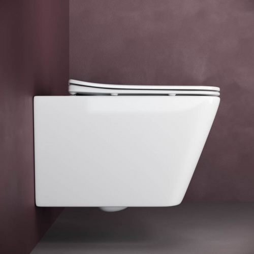 Подвесной унитаз Ceramica Nova Metric Rimless CN3007 в интернет магазине сантехники Акванота в Москве Тел.: +7 (968) 040-40-82