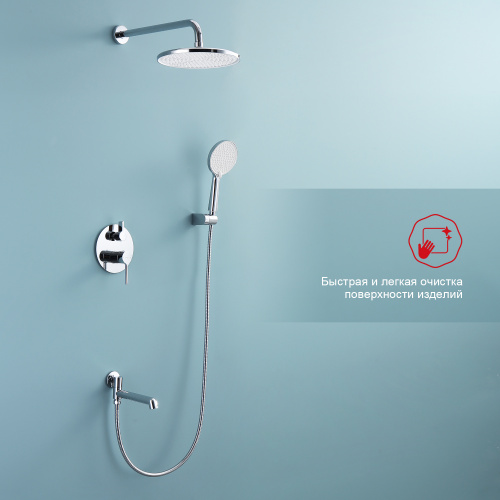 Душевая система Raglo R20 R20.27 хром, встраиваемая, Душевые панели, Душевые системы, Душевые стойки, Гарнитуры, лейки, тропический душ в Москве Тел.: +7 (968) 040-40-82