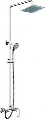 Душевая стойка Bravat Opal F9125183CP-A-RUS, Душевые панели, Душевые системы, Стойки, Гарнитуры, лейки, тропический душ в Москве Тел.: +7 (968) 040-40-82