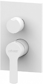Смеситель для душа Cezares Ovest DEV3-BIO с внутренней частью, белый