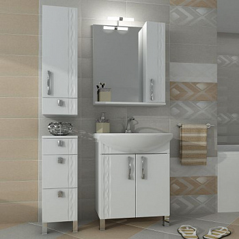 Мебель для ванной Triton Кристи 65, 2 двери, белая