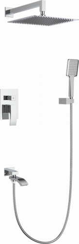 Душевой комплект Gappo G07 G7107 хром, Душевые панели, Душевые системы, Душевые стойки, Гарнитуры, лейки, тропический душ в Москве Тел.: +7 (968) 040-40-82
