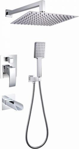 Душевой комплект Gappo G07 G7107-20 хром, Душевые панели, Душевые системы, Душевые стойки, Гарнитуры, лейки, тропический душ в Москве Тел.: +7 (968) 040-40-82