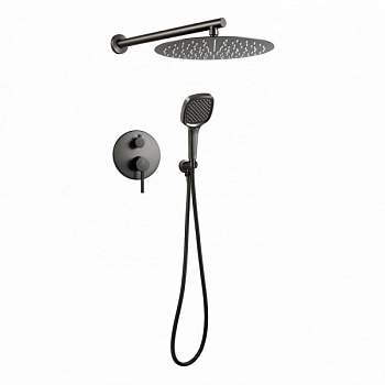 Душевая система встраиваемая Filarete Roun FL1028BG, графит
