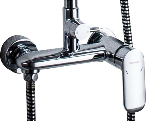Душевая стойка Bravat Opal R F9125183CP-A2-RUS, Душевые панели, Душевые системы, Стойки, Гарнитуры, лейки, тропический душ в Москве Тел.: +7 (968) 040-40-82