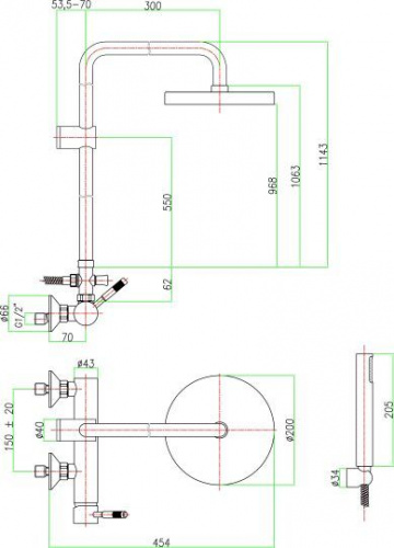 Душевая стойка Fiore Xenon 44CR5168, Душевые панели, Душевые системы, Стойки, Гарнитуры, лейки, тропический душ в Москве Тел.: +7 (968) 040-40-82