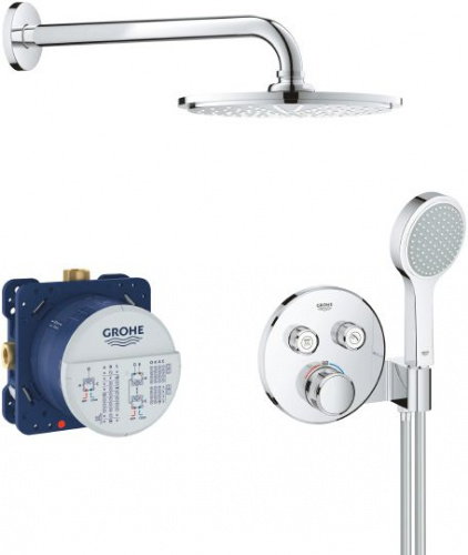 Душевой комплект Grohe Grohtherm SmartControl 34743000, Душевые панели, Душевые системы, Душевые стойки, Гарнитуры, лейки, тропический душ в Москве Тел.: +7 (968) 040-40-82