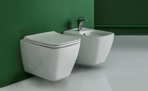 Унитаз подвесной Berges Wasserhaus Quad 082104 в интернет магазине сантехники Акванота в Москве Тел.: +7 (968) 040-40-82