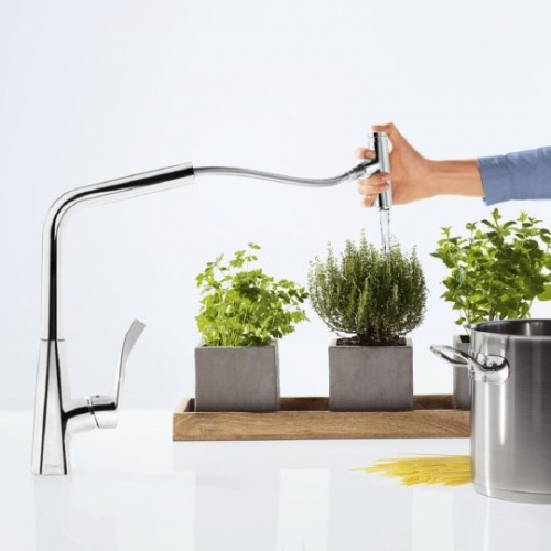 Смеситель для кухни Hansgrohe Metris Select 14884000 купить по всей России