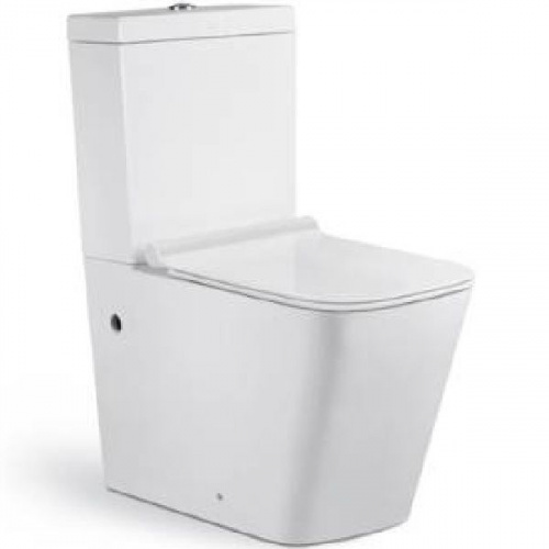 Унитаз-компакт CeramaLux 2171 безободковый, Soft Close 33.5x60.5x81см в интернет магазине сантехники Акванота в Москве Тел.: +7 (968) 040-40-82
