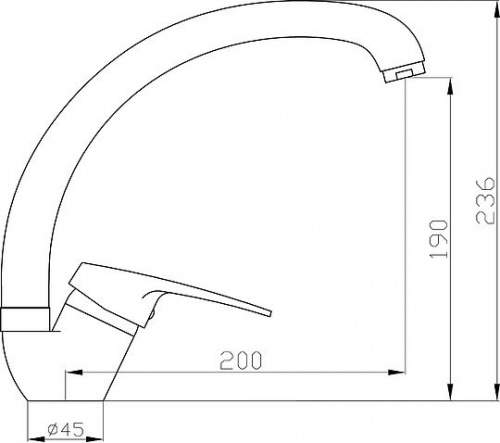 Смеситель для кухни Agger Exact A2100200 купить по всей России