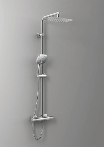 Душевая стойка Ideal Standard IdealRain Soft Cube A6247AA, Душевые панели, Душевые системы, Стойки, Гарнитуры, лейки, тропический душ в Москве Тел.: +7 (968) 040-40-82