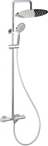 Душевая стойка Bravat Waterfall F639114C-A3-RUS, Душевые панели, Душевые системы, Стойки, Гарнитуры, лейки, тропический душ в Москве Тел.: +7 (968) 040-40-82