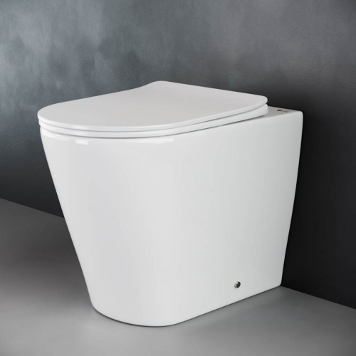Приставной унитаз Ceramica Nova Highlight Rimless CN1812 в интернет магазине сантехники Акванота в Москве Тел.: +7 (968) 040-40-82