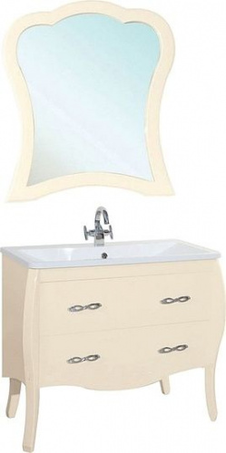 Зеркало Bellezza Грация 90 бежевое