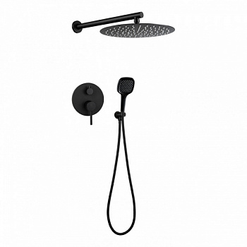 Душевая система встраиваемая Filarete Roun FL1028BL, черный