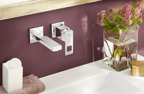 Смеситель для раковины Grohe Eurocube 19895000 настенный купить по всей России