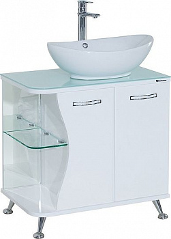 Тумба с раковиной Bellezza Рио 70 R белая