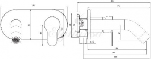 Смеситель для раковины Elghansa Roundline 14R0783-White купить по всей России