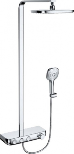Душевая стойка Bravat Cobble F6389423CP-A1-ENG, Душевые панели, Душевые системы, Стойки, Гарнитуры, лейки, тропический душ в Москве Тел.: +7 (968) 040-40-82