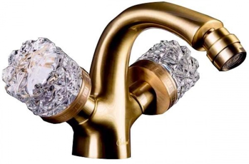 Смеситель для биде Boheme Crystal 316-CRST Бронза купить по всей России