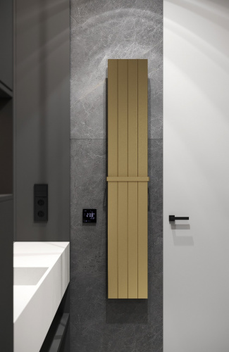 Полотенцесушитель электрический Boheme Flat 725-MG матовое золото с доставкой по Москве