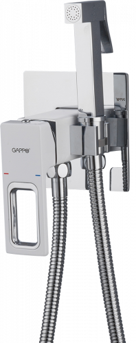 Гигиенический душ Gappo G17 G7217-8 белый, хром купить по всей России