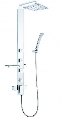 Душевая стойка Weltwasser WW DP 20150 хром, Душевые системы, Стойки, Гарнитуры, лейки, тропический душ в Москве Тел.: +7 (968) 040-40-82