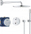 Душевой комплект Grohe Grohtherm 34731000 с термостатом, Душевые панели, Душевые системы, Душевые стойки, Гарнитуры, лейки, тропический душ в Москве Тел.: +7 (968) 040-40-82