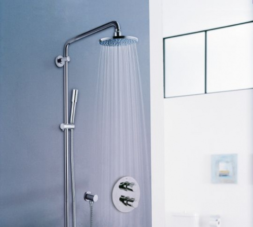 Душевая стойка Grohe Rainshower System 210 27032001, Душевые панели, Душевые системы, Стойки, Гарнитуры, лейки, тропический душ в Москве Тел.: +7 (968) 040-40-82