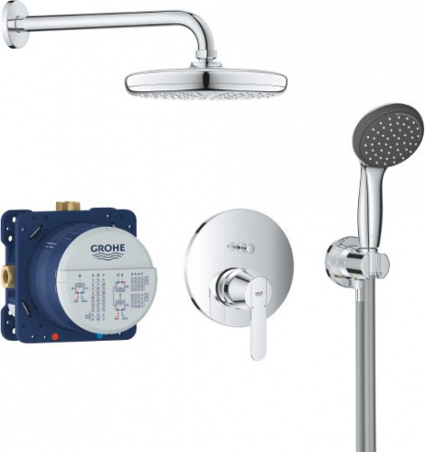 Душевой комплект Grohe Get 25220001, Душевые панели, Душевые системы, Душевые стойки, Гарнитуры, лейки, тропический душ в Москве Тел.: +7 (968) 040-40-82