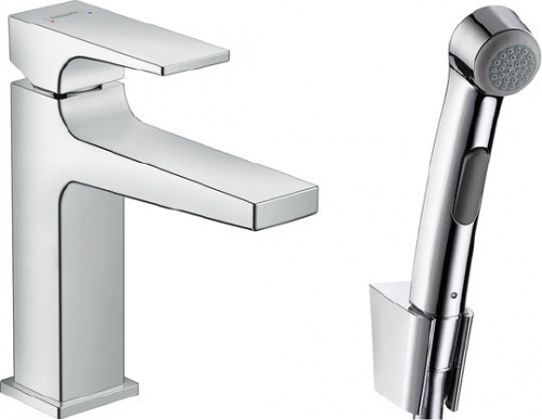 Смеситель для раковины Hansgrohe Metropol 32522000 с гигиеническим душем купить по всей России