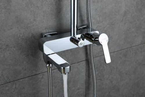 Душевая стойка Gappo G2402 хром, Душевые панели, Душевые системы, Стойки, Гарнитуры, лейки, тропический душ в Москве Тел.: +7 (968) 040-40-82