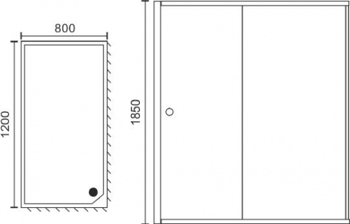 Душевой уголок Royal Bath RB-L3002-3 интернет магазина сантехники Акванота