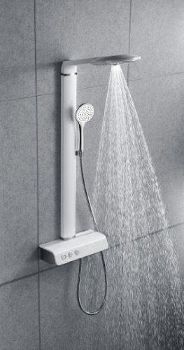 Душевая стойка Gllon GL-SF1301LW-T, Душевые панели, Душевые системы, Стойки, Гарнитуры, лейки, тропический душ в Москве Тел.: +7 (968) 040-40-82