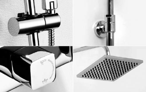 Душевая стойка Wasserkraft A17701 80/115x55,1 см, Душевые панели, Душевые системы, Стойки, Гарнитуры, лейки, тропический душ в Москве Тел.: +7 (968) 040-40-82